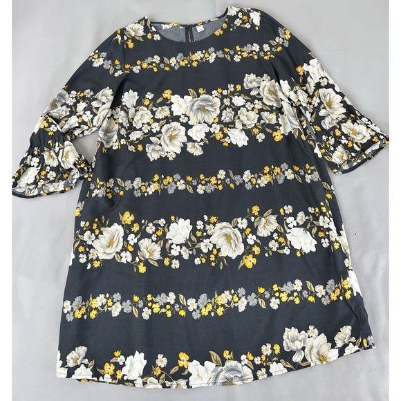 Old Navy Women's Floral-Print 3/4-Sleeve Plus-Size XL Shift Dress NWT - Picture 6 of 13